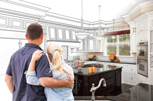 Professional Kitchen Island Installation technician working in Houston, TX